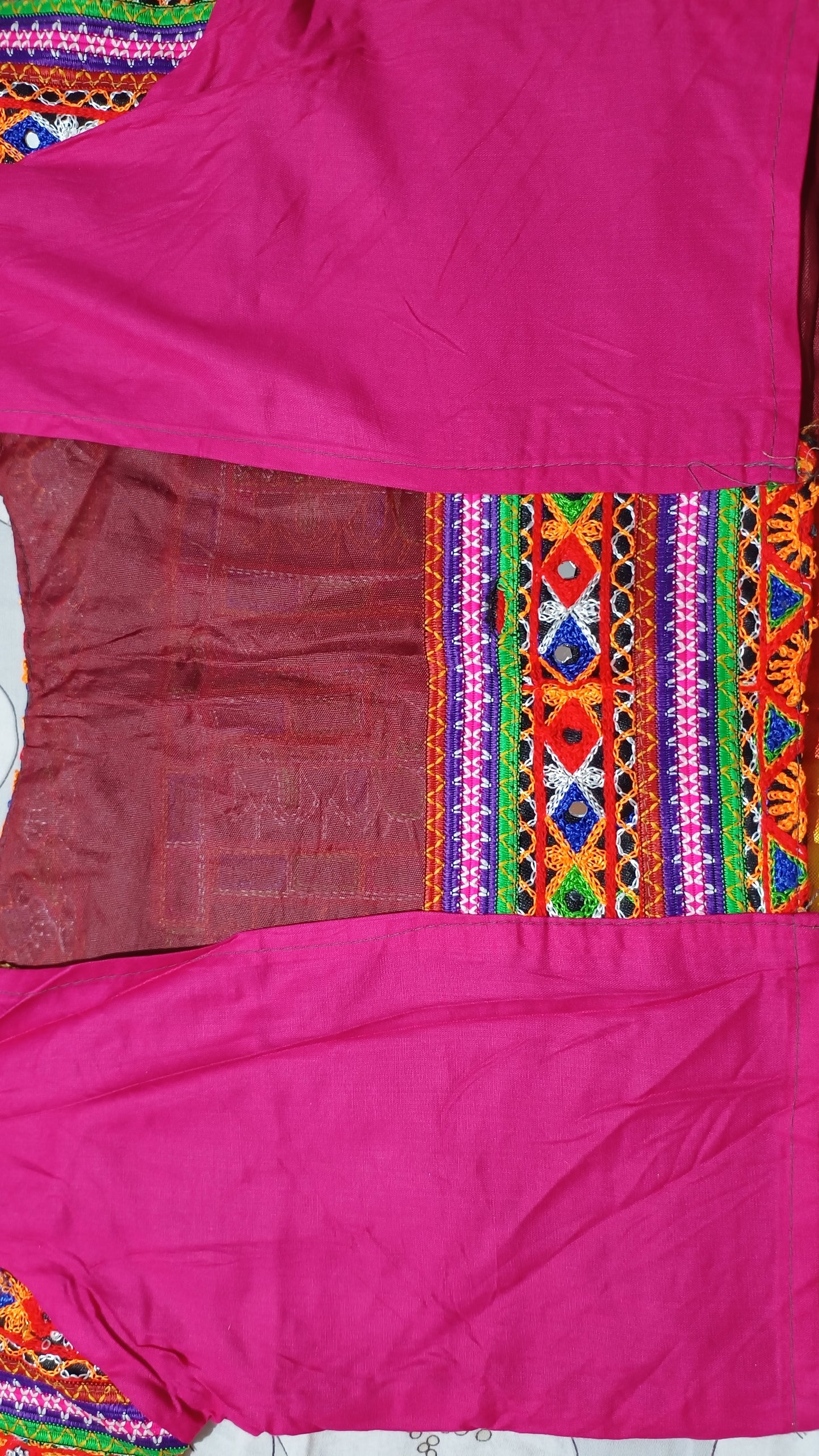 3-in-1 Double Layered Mirror-Work Chaniya Choli