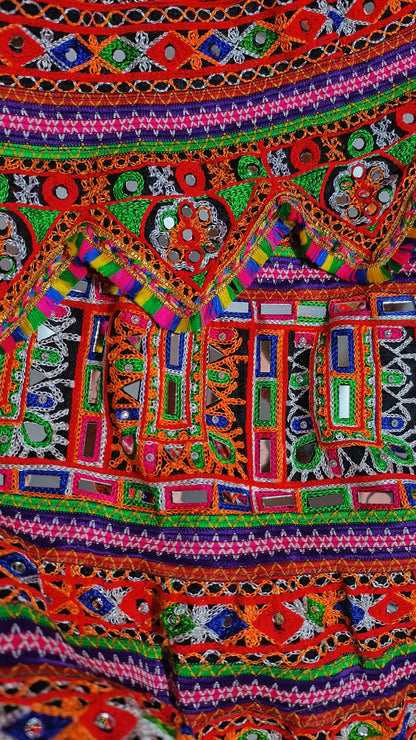 3-in-1 Double Layered Mirror-Work Chaniya Choli