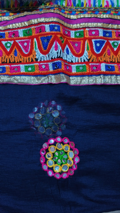 3-in-1 Double Layered Mirror-Work Chaniya Choli