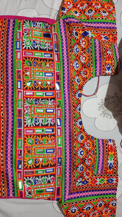 3-in-1 Double Layered Mirror-Work Chaniya Choli